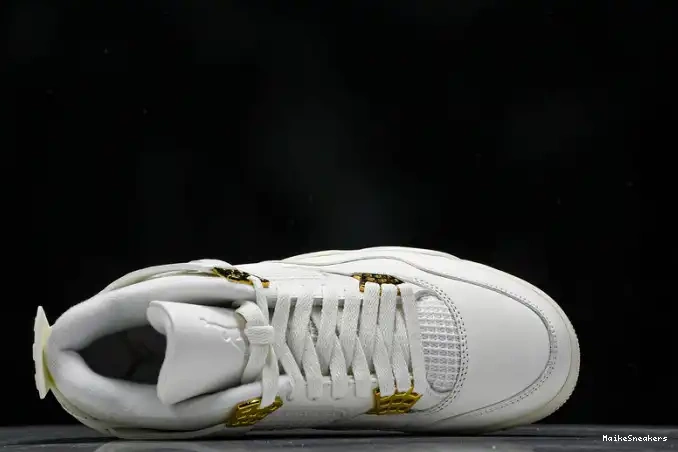 MaikeSneakers Gold Metallic Jordan 4 Retro AQ9129-170 0426